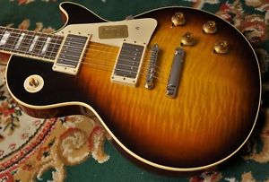 New Gibson Custom Shop 1958 Les Paul Reissue Gloss Faded Tobacco 2016 Guitar
