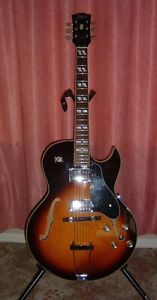 Tokai FA70 (Lawsuit ES175)with G***** headstock. Early Korean made.