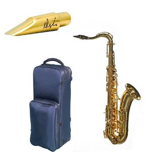 Virtuoso Series Professional Gold Plated Tenor Saxophone Deluxe w/Dexter Gordon Legends Mouthpiece