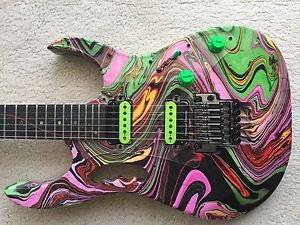 CUSTOM BUILD MULTICOLOUR SWIRL JEM DNA Steve Vai
