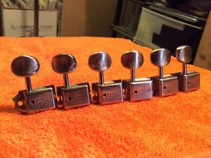 Vintage 1958 PRE-CBS Fender Stratocaster Single Line Kluson Tuner Set CLEANEST !