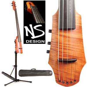 NS Design CR5 Electric 5-String Cello With Amber Finish