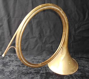 Cors de Chasse à courre - signée Périnet montée à la Couronne - trompe de chasse