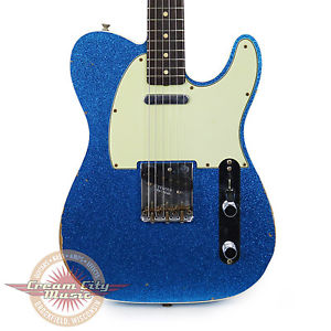 Used Fender Custom Shop 1962 Telecaster Custom Relic in Blue Sparkle