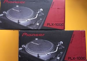 Pioneer PLX-1000 PAIR High-Torque Professional Direct Drive Turntable NEW!