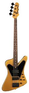 Dean Guitars US121139 4-String USA John Entwistle Hybrid Custom Solid-Body Electric Guitar, Metallic Gold