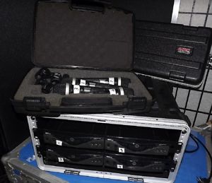 4X AKG WMS470 PROFESSIONAL WIRELESS MICROPHONE SYSTEM IN GATOR CASE RRP $3595
