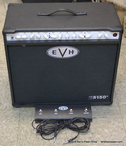 EVH 5150 III 1x12 50-Watt Combo Amp Black w/EVH 4 BUTTON 3-CHANNEL FOOTSWITCH