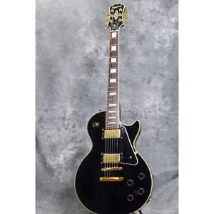 Epiphone Les Paul Custom 2008 Ebony Black Mahogany Body Used Electric Guitar JP
