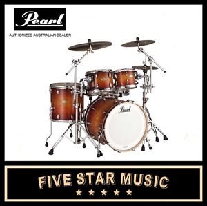 PEARL MASTERS MCX 20" FUSION 4 PIECE SHELL PACK IN MOCHA TAMO WITH 20 INCH KICK
