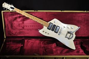 GRETSCH USA CUSTOM SHOP BILLY BO MAPLE NECK WHITE HEAVY RELIC GUITAR