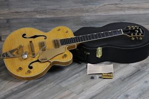 MINTY! 2004 Gretsch G6120AM Amber Tiger Flame guitar Chet Atkins 6120