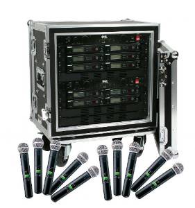 Shure SLX24/SM58 10-Pack Wireless Handheld Microphone System