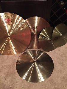 Paiste Cymbal Package Set Giant Beat 2002 20" 24" 15" Hi Hats Ride Multi Crash