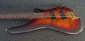 IBANEZ SR800-AWT 4 STRING ELECTRIC BASS Aged Whiskey Burst Flat Poplar Burl top
