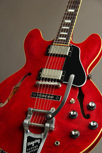 New Gibson Memphis 1963 ES-335TDC Block VOS Bigsby w/Custom 60's Cherry 2016