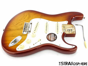 LOADED 2016 Fender American Standard Strat BODY Stratocaster Fat50 Siennaburst