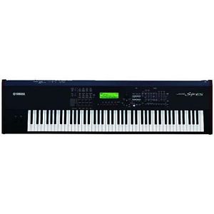 Yamaha S90-ES Keyboard Synthesizer With Soft Case On Wheels, Stand, Amp, Pedal