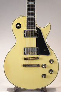 Free Shipping Gibson 1976-77 Les Paul Custom White Vintage Guitar