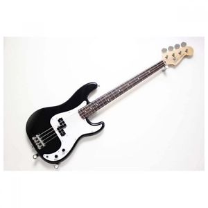 Fender Japan PB-43 Basswood Body Black Used Electric Bass Guitar with Soft Case