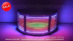 NEW Complete Dj Booth Ultra Bright LED PIXEL Workstation  WATCH THE VIDEO .