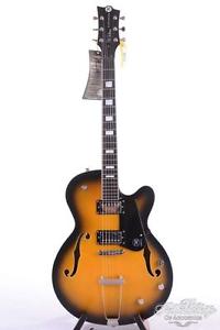 Reverend PA-1 Pete Anderson Hollowbody Sunburst