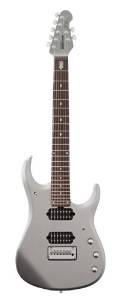 Music Man Petrucci 670-PS-22-00-BB-CR 7-String Electric Guitar, Platinum Silver