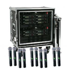 Shure SLX24/Beta58 10-Pack Wireless Handheld Microphone System