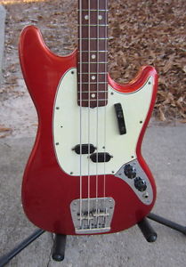 VINTAGE 1967 USA FENDER MUSTANG BASS GUITAR & OHSC L@@K