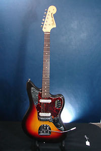 1962 Fender Jaguar Sunburst w/ OHSC- First Year- Amazing Condition. Slab Board!