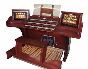 Hauptwerk / Midi Spieltisch „Sinfonie III Rosewood“ Echtholz  Orgelbauertasten