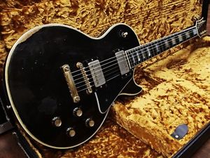 Gibson Les Paul Custom '76 Black Electric Free Shipping
