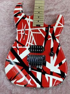EVH Striped Series -Red with Black Stripes  [Signature]    Free Shipping