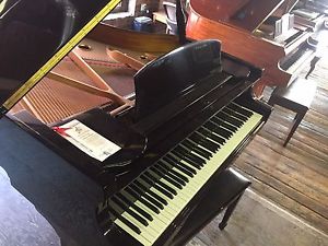 5' 5" Ebony Gloss Model C-173 Wurlitzer Grand Piano SN#76562