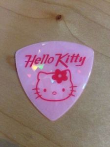 Hello Kitty Super Rare Guitar Pick Authentic From Sanrio diamond pink
