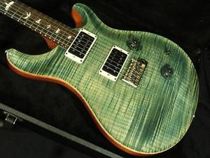 Free Shipping Used Paul Reed Smith(PRS) Custom24 10Top Aqua Bleux 1Piece Top