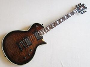 E-II ECLIPSE QM DBSB Brown w/soft case F/S Guiter Bass From JAPAN #V23