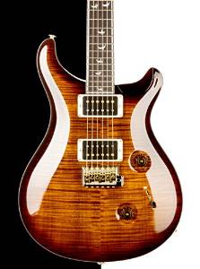 2015 PRS 30th Anniversary Custom 24 Electric Guitar 10 Top, Black Gold Wrap, Flame Maple Neck