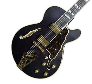 D'Angelico NYSS-3B HS Violin Style Semi Acoustic Guitar Made in Japan Black