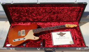 2012 RS Guitarworks Rockabilly Jr. Orange Sparkle Electric Guitar Free Shipping