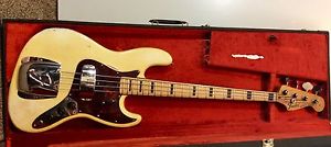 VINTAGE 1973 FENDER JAZZ BASS w/ OHSC - CUSTOM COLOR! - 73 j guitar p 1970s 70s