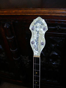 VINTAGE BACON BELMONT TENOR BANJO GIBSON GEIB CASE SUPER DECO TIME CAPSULE XTRAS