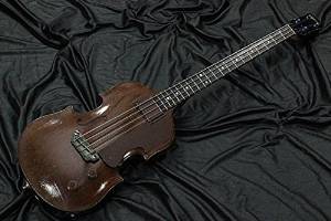 Free Shipping Used Gibson 1953 Eb-1 "With F-hole & Stripe Paint" Bass Guitar