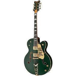 Gretsch Guitars G6136I Irish Falcon Bono Signature Electric Guitar Evergreen with Gold Sparkle