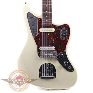 2011 FENDER AMERICAN VINTAGE SERIES '62 JAGUAR ELECTRIC GUITAR OLYMPIC WHITE