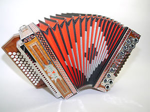 Steirische Harmonika , STRASSER dE LUXE, G-C-F-B, TOP ZUSTAND