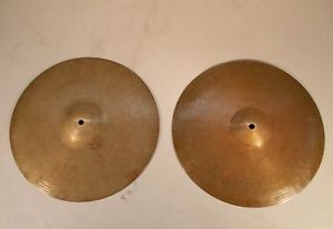 K ZILDJIAN ISTANBUL 14" New Old Stamp MATCHED Hi Hats 840/850g *SOUNDFILE*