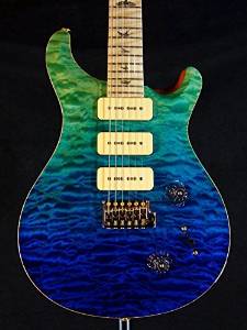 Free Shipping Paul Reed Smith Artist Package Quilt Custom22 Soapbar Blue Fade