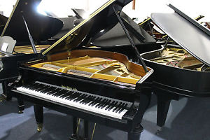 Hallet Davis 5'1 Gloss Black Baby Grand Piano - Round Legs!