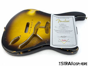 Fender USA Custom Shop '56 Relic Stratocaster BODY Vintage Tobacco Sunburst